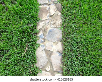 Lawn And Stone Edging