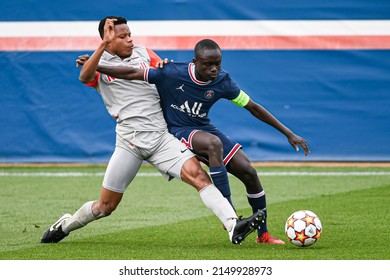 Lawrence Agyekum During A U19 Football Match Between Paris Saint Germain (PSG) And RB Salzburg (FC) On March 16, 2022 In Saint-Germain-en-Laye, France.