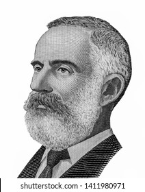 Lawrence Hargrave Portrait From Australian Banknotes.