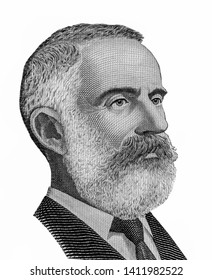 Lawrence Hargrave. Portrait From Australian Banknotes. 