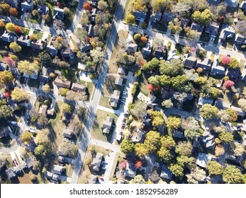 Lawrence, Kansas Neighborhood From Above.