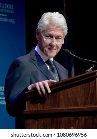 Lawrence, Kansas, USA, November 23, 2015
Former President William Jefferson Clinton Is Awarded The Robert J. Dole Institute Of Politics Leadership Prize. 