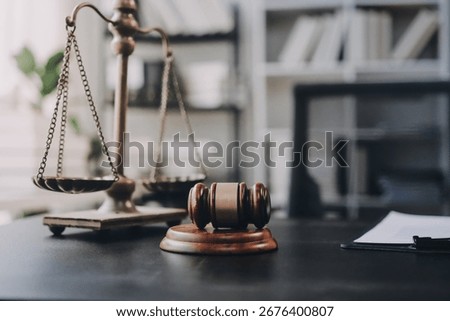 Lawyer explained to the client about the law that must be brought against the court case.