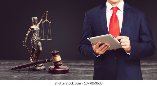 Lawyer Table Attorney Authority Background Balance Black