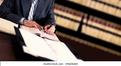 Lawyer working