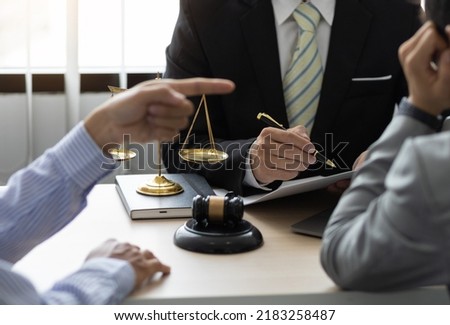 Lawyers are mediating disputes and providing legal advice.