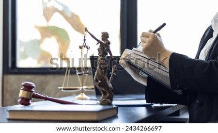 Lawyers are providing legal advice to those seeking legal assistance to understand the rules correctly to prevent unintentional wrongdoing. Concept for seeking legal advice from a team of lawyers