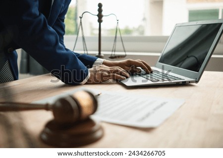 Lawyers are providing legal advice to those seeking legal assistance to understand the rules correctly to prevent unintentional wrongdoing. Concept for seeking legal advice from a team of lawyers
