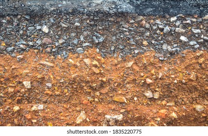layer of asphalt road structure include laterite soil,skeletal soils,crushed stone.