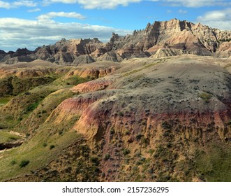 Layers Of The Badlands Landscape 