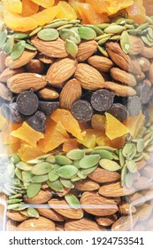 The Layers Of A Homemade Trail Mix