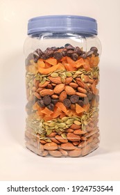 The Layers Of A Homemade Trail Mix