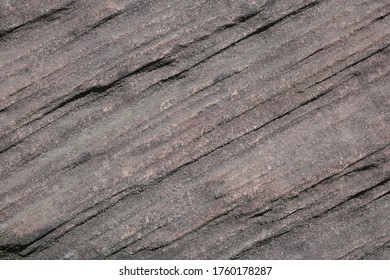 Layers Of Millstone Grit In A Rock Face.