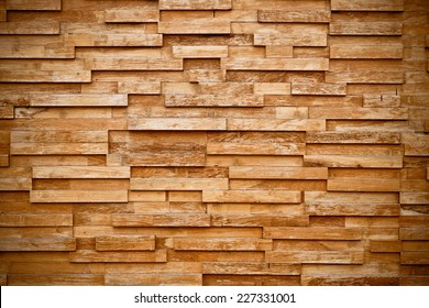 layers of wood plank wall 