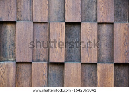 layers of wood plank wall