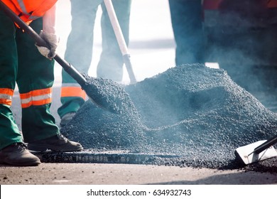 Laying Asphalt In The City.