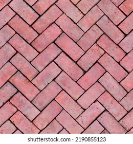 Laying Install Brick Paver Floor Tiles with Real Seamless Texture Repeating Pattern. - Shutterstock ID 2190855123