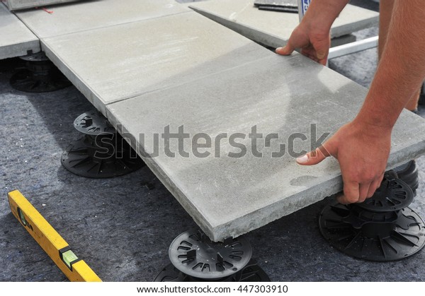 laying a patio