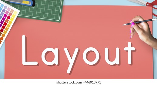 Layout Arrangement Design Creative Editing Concept