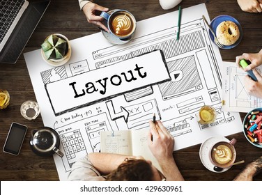 Layout Template Website Design Web Concept