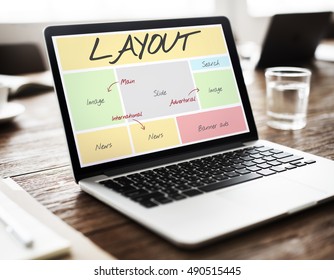 Layout Website Content Web Design Concept