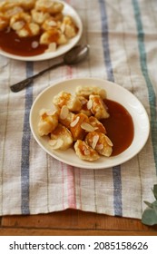 Lazy Curd Dumplings And Caramel. Gnocchi	