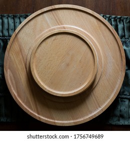 Lazy Susan On A Wooden Table