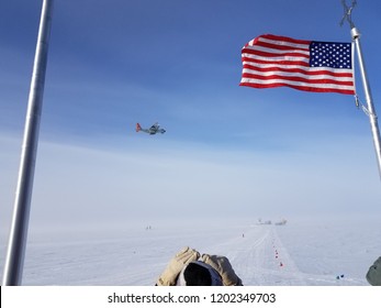 LC-130 Taking Off From South Pole Station