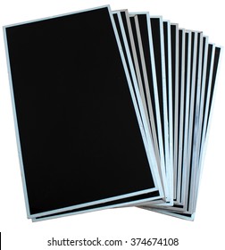 LCD and TFT screens. Computer monitors display panels isolated on white background