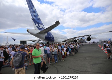 Le Bourget, France - June 24 2017: Paris Air Show 2017 Exposition