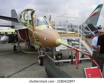 Le Bourget, France- June.17.2005: Alenia Aermacchi M-346 Master Prototype 002 In Paris Airshow 2005.