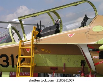 Le Bourget, France- June.17.2005: The Leading Edge Extension(LEX) Of Alenia Aermacchi M-346 Master Prototype 002 In Paris Airshow 2005.