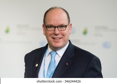 LE BOURGET Near PARIS, FRANCE - NOVEMBER 30, 2015 : Albert II Prince Of Monaco At The Paris COP21, United Nations Conference On Climate Change.