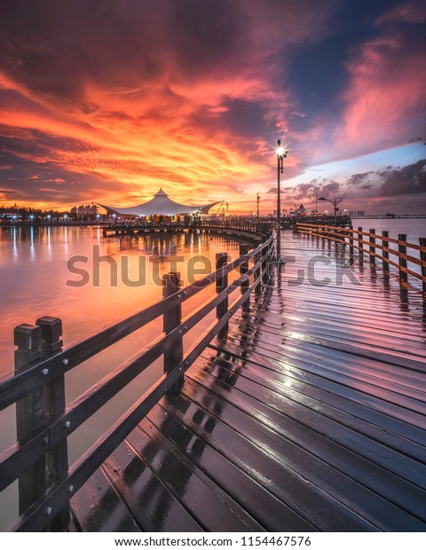 Le Bridge Love Bridge Located Ancol Stock Photo Edit Now