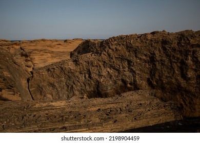 Le Castella, Calabria, Italy, Immense Rocks That Look Like Martian Soil