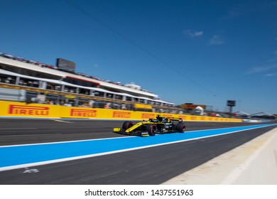 LE CASTELLET, FRANCE - JUNE 22, 2019: Daniel Ricciardo, Australia Competes For Renault F1 Team In The Formula 1 French Grand Prix.