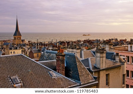 Le Havre city, France. View from a height.