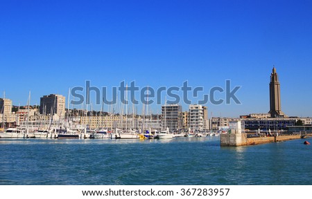 Le Havre city in Normandy