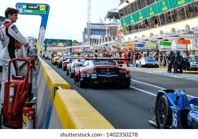 Le Mans / France - June 13-14 2017: 24 hours of Le Mans, on the road of race 24 hours of Le Mans