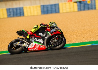 LE MANS - FRANCE, MAY 17: Italian Aprilia Rider Andrea Iannone At 2019 Shark MotoGP Of France