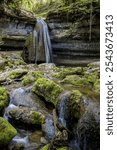 Le Pain de Sucre, located in the commune of Champagne-en-Valromey in the Jura massif in Ain in France, is a remarkable waterfall and Valromey waterfall