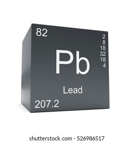 lead chemical element symbol from the periodic table displayed on black cube 3d render - Periodic Table Symbol Pb lead chemical element symbol from the periodic table displayed on black cube 3d render - Periodic Table Symbol Pb