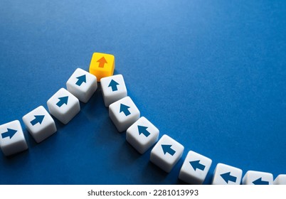 Lead. Determine your direction. Inspire others by your example. Lead the team. Cooperation and teamwork. Initiative and talented. Purposeful, punchy. Take the work in your hands - Shutterstock ID 2281013993
