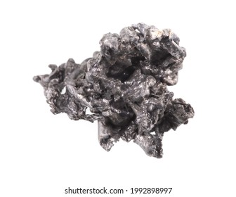 Lead Ore Isolated On White Background