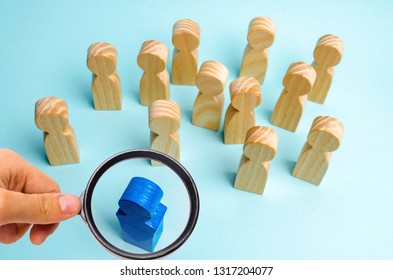 The leader communicates with the team and gives instructions. Business planning and goal setting. Teamwork. Team spirit. Human Resource Management. The dismissal of an employee. Promotion of the post. - Shutterstock ID 1317204077