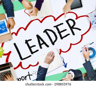 Leader Support Teamwork Strategy Motivation Concept Stock Photo ...