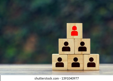 Think Differentteamwork Leadership Concept Stacked Wooden Stock Photo ...