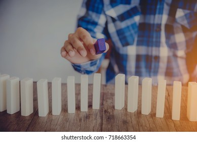 Leadership and team abstract business concept - Shutterstock ID 718663354