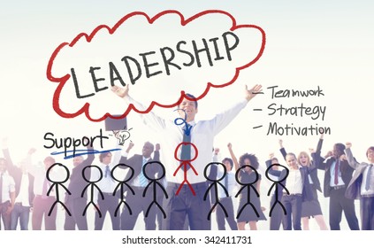 Leadership Teamwork Management Support Strategy Concept Stock Photo ...