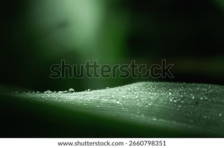 Leaf or grass with a waterdrop